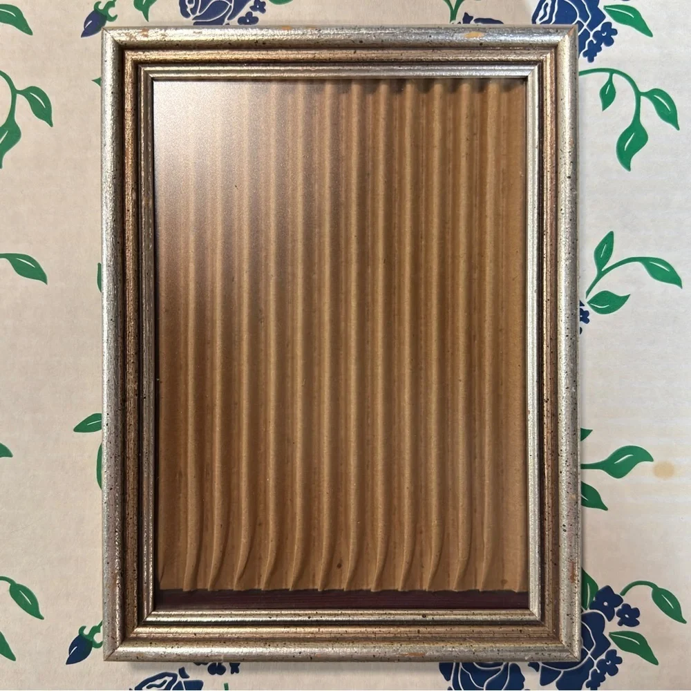 Vintage Silver Gold Picture Frame